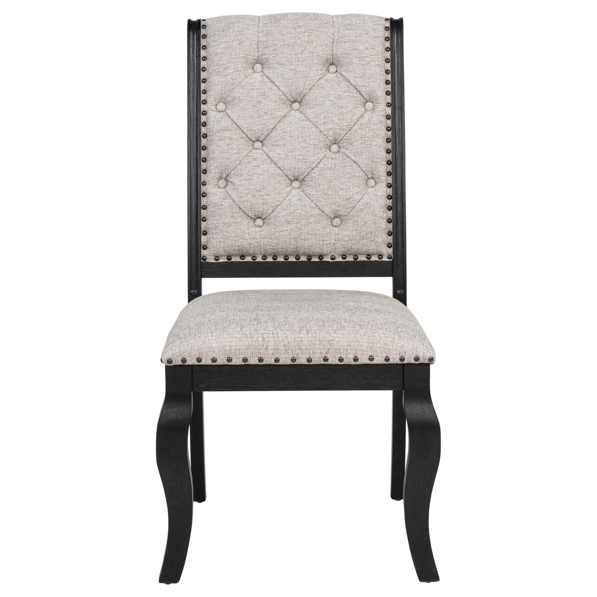 Phelps Dining Set in Tan / Distressed Noir - Coaster Furniture