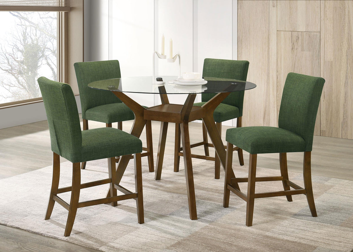 Paxton Counter Height Dining Set in Brown / Beige - Coaster Furniture