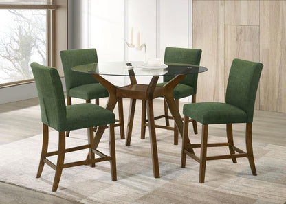 Paxton Counter Height Dining Set in Brown / Beige - Coaster Furniture
