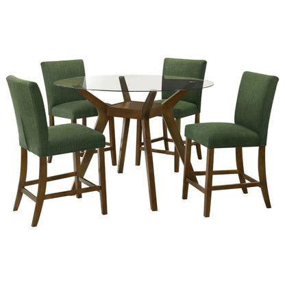 Paxton Counter Height Dining Set in Brown / Beige - Coaster Furniture