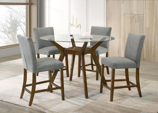 Paxton Counter Height Dining Set in Brown / Beige - Coaster Furniture