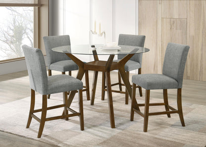 Paxton Counter Height Dining Set in Brown / Beige - Coaster Furniture