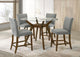 Paxton Counter Height Dining Set in Brown / Beige - Coaster Furniture