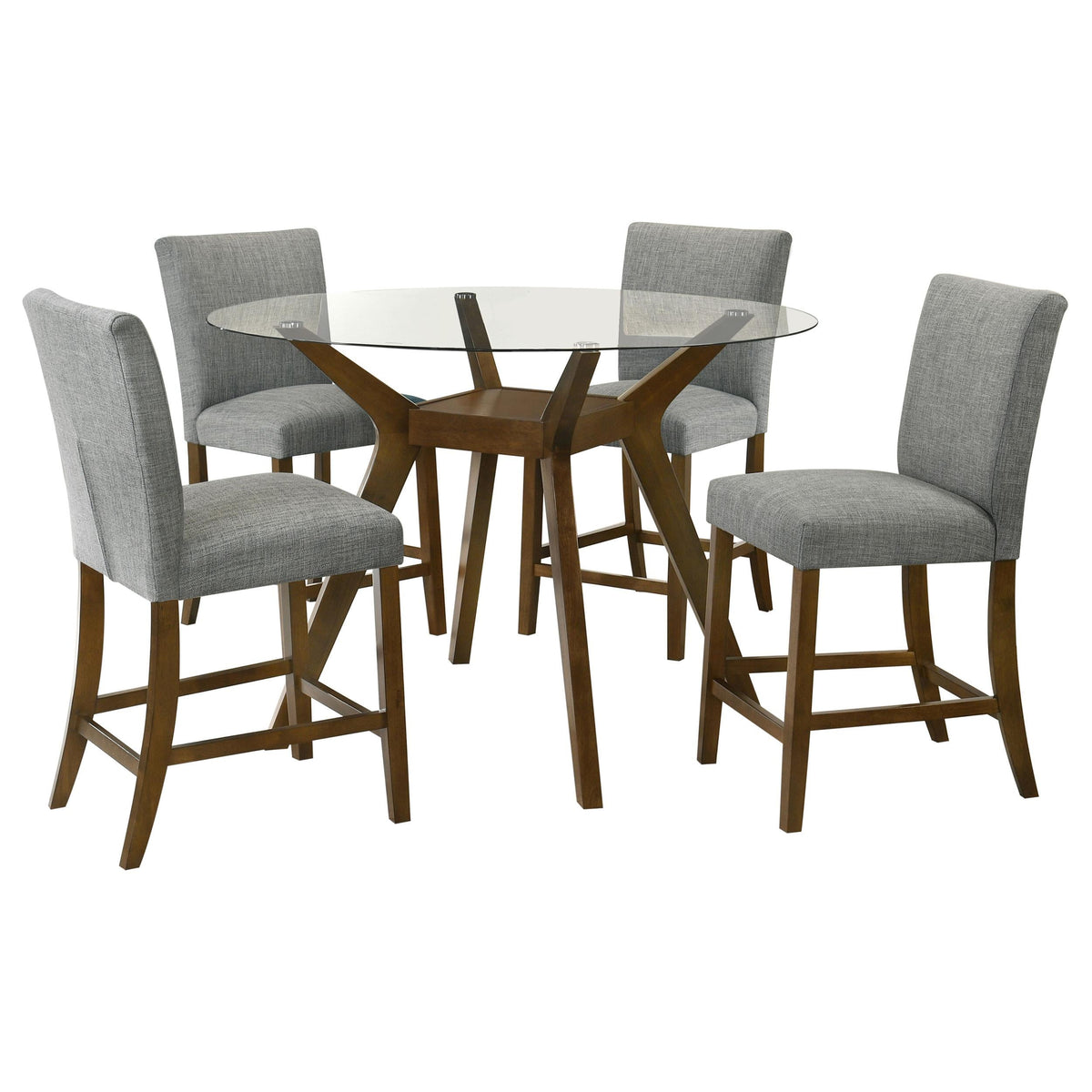 Paxton Counter Height Dining Set in Brown / Beige - Coaster Furniture
