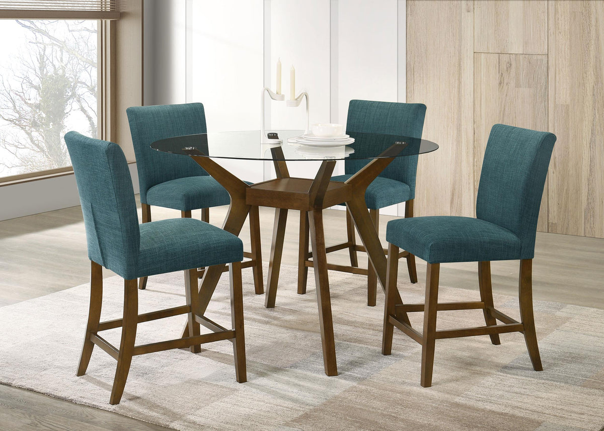 Paxton Counter Height Dining Set in Brown / Beige - Coaster Furniture