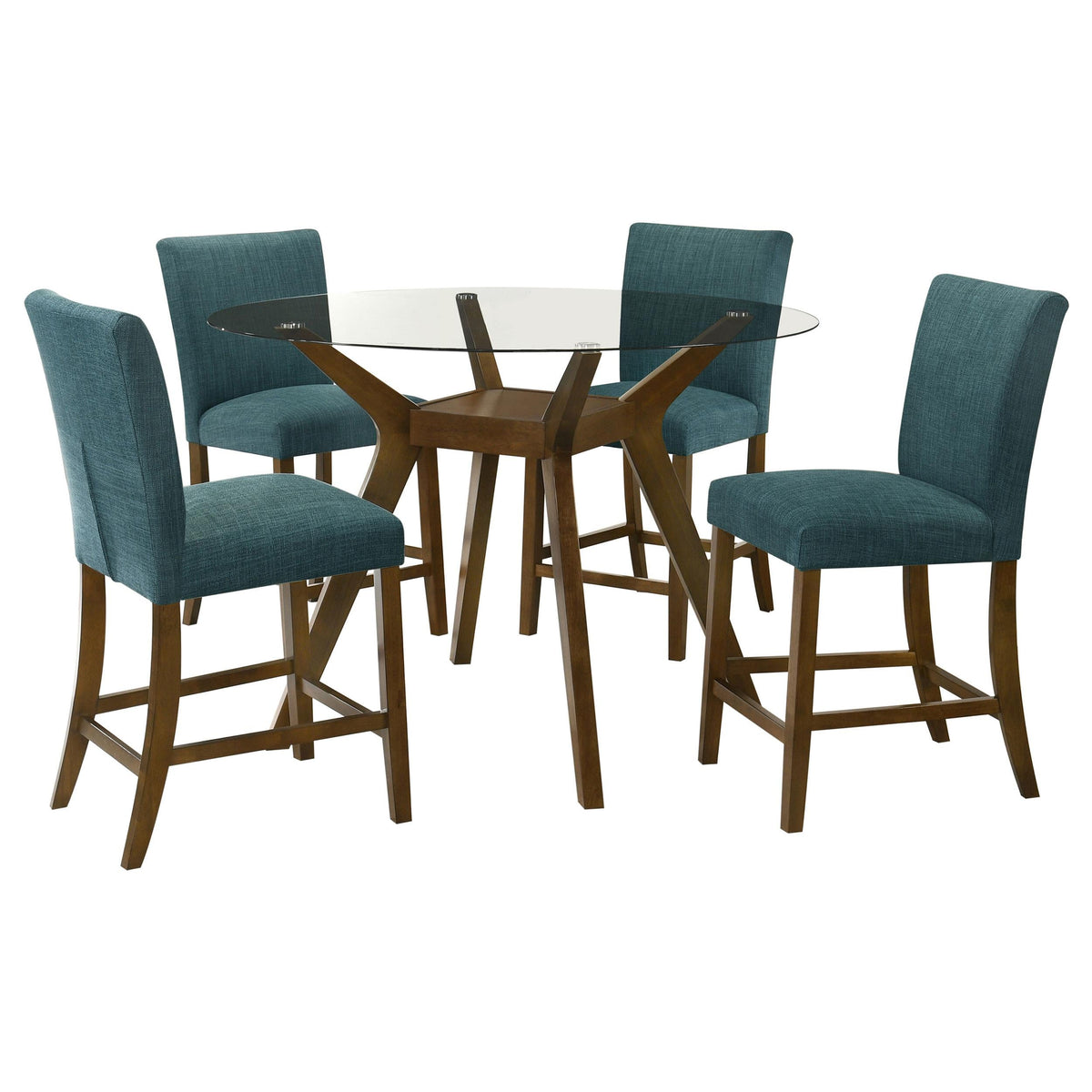 Paxton Counter Height Dining Set in Brown / Beige - Coaster Furniture