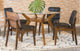 Paxton Dining Set in Brown / Black - Coaster Furniture