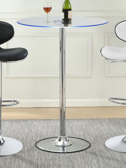 Thea Bar Table in Chrome - Coaster Furniture