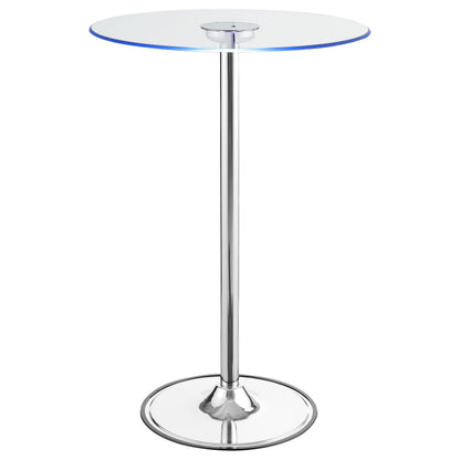 Thea Bar Table in Chrome - Coaster Furniture