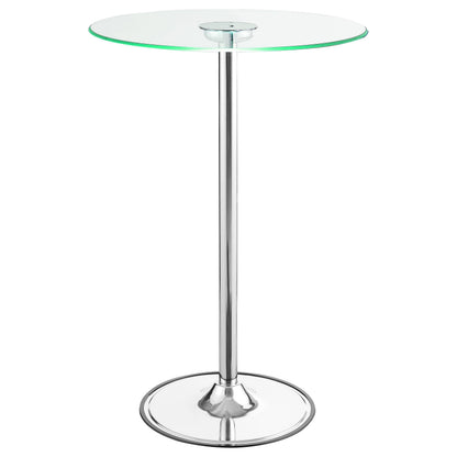 Thea Bar Table in Chrome - Coaster Furniture