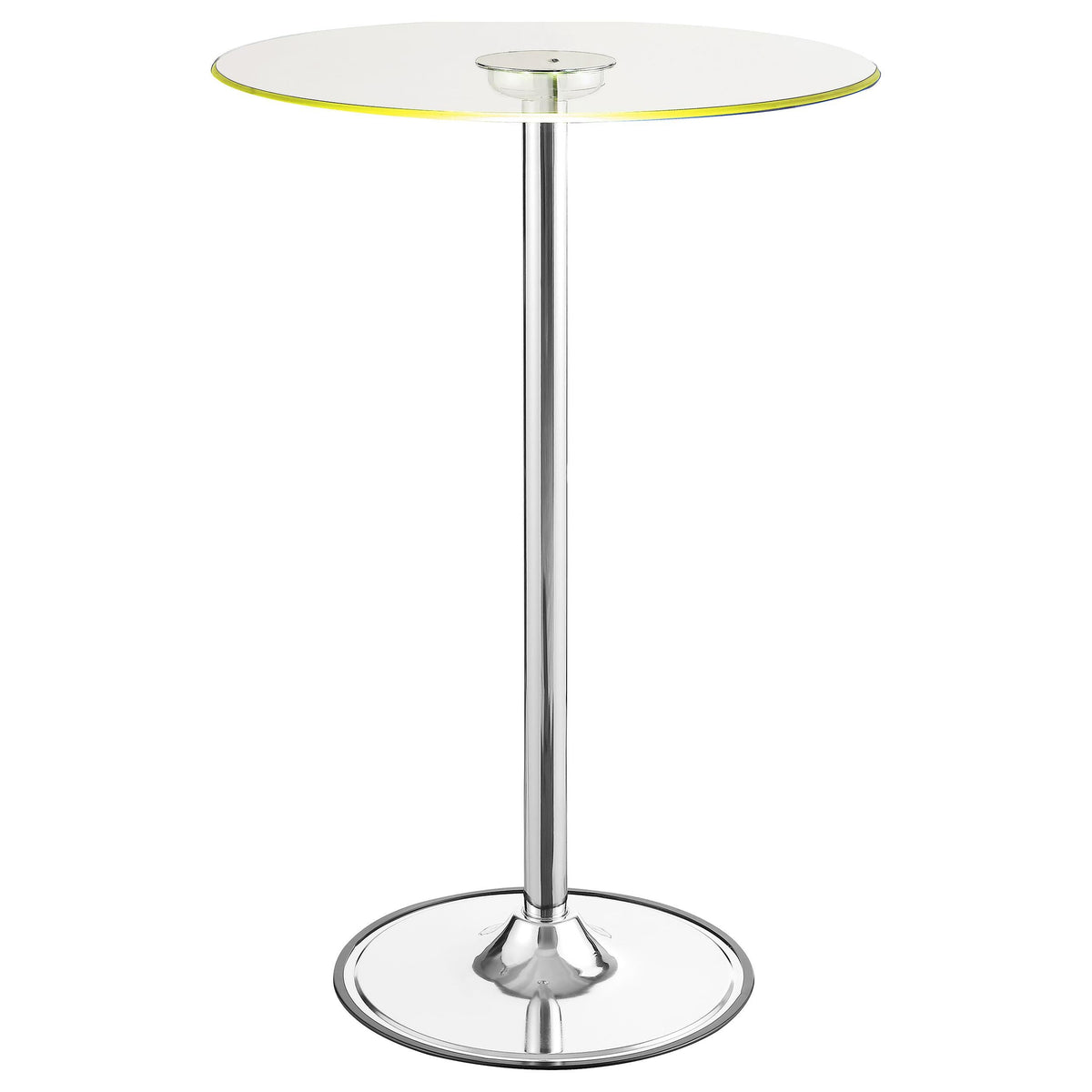 Thea Bar Table in Chrome - Coaster Furniture