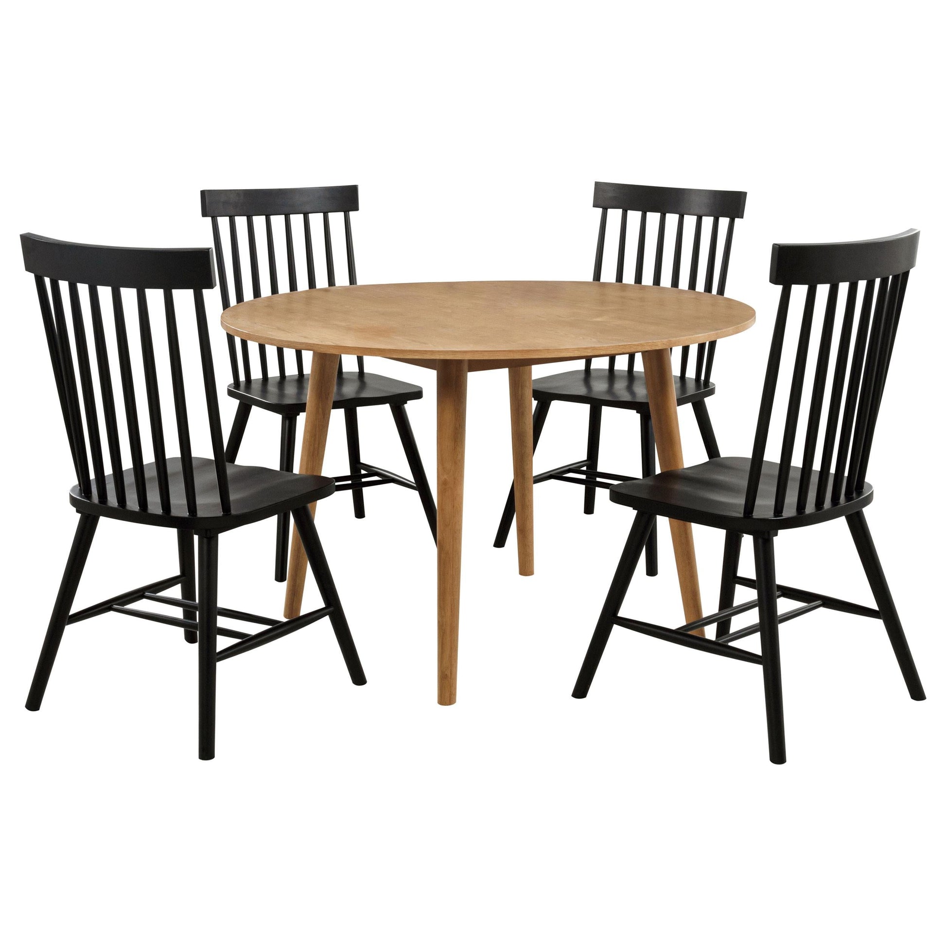 Andrews Dining Set in Light Ash - Coaster Furniture