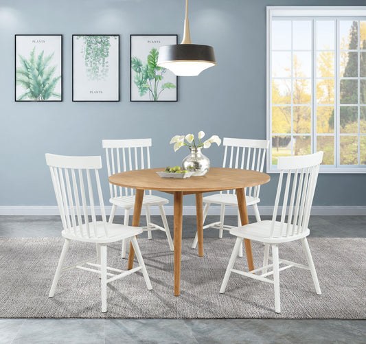 Andrews Dining Set in Light Ash - Coaster Furniture