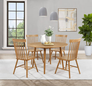 Andrews Dining Set in Light Ash - Coaster Furniture
