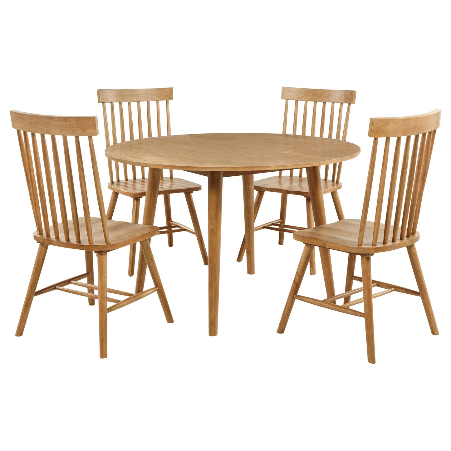 Andrews Dining Set in Light Ash - Coaster Furniture