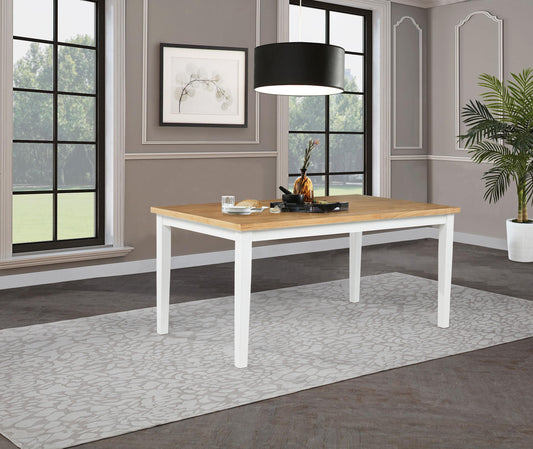 Andrews Dining Table in Light Ash - Coaster Furniture