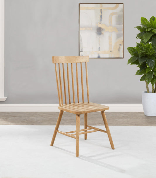Andrews Side Chair in Light Ash - Coaster Furniture