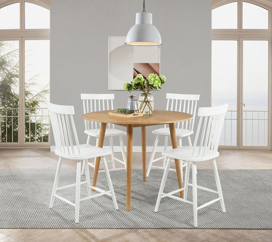 Andrews Counter Height Dining Set in Light Ash - Coaster Furniture