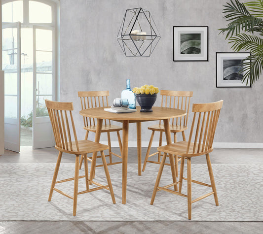 Andrews Counter Height Dining Set in Light Ash - Coaster Furniture