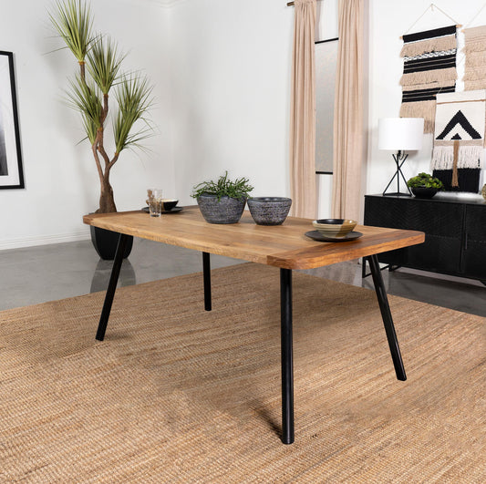 Maverick Dining Table in Natural Mango - Coaster Furniture