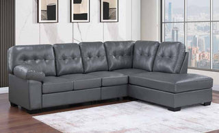 3794 4pc Grey Sectional Overall Living Room Set