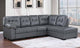 3794 4pc Grey Sectional Overall Living Room Set