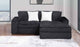 3820-2E Black Modular 2-PC Sectional Living Room Set