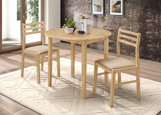 Bucknell 3-Piece Dining Set in Cappuccino - Coaster Furniture