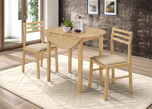 Bucknell 3-Piece Dining Set in Cappuccino - Coaster Furniture