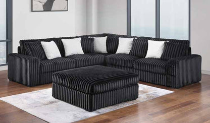 3820-5B Black Modular 5pc Secional Living Room Set