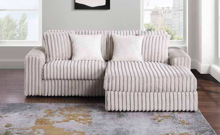 3822-2E Taupe Modular 2pc Secional Living Room Set