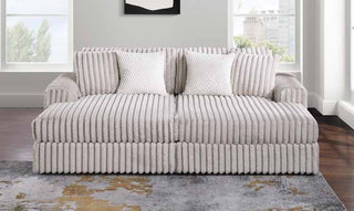 3822-2F Taupe Modular 2pc Secional Living Room Set