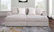3822-2F Taupe Modular 2pc Secional Living Room Set