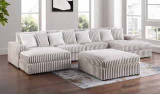 3822-4C Taupe Modular 4pc Secional Living Room Set