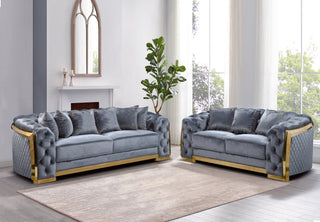 Lauren 035 Gold Living Room Set