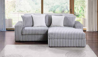 3823-2E Light Grey Modular 2pc Secional Living Room Set