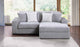 3823-2E Light Grey Modular 2pc Secional Living Room Set