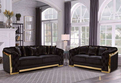Lauren 035 Gold Living Room Set