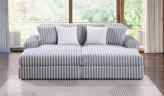 3823-2F Light Grey Modular 2pc Secional Living Room Set
