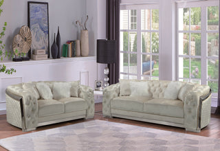 Lauren 035 Silver Living Room Set