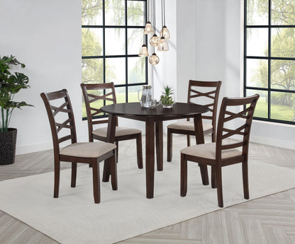 Barton Dining Set in Dark Brown - Coaster Furniture