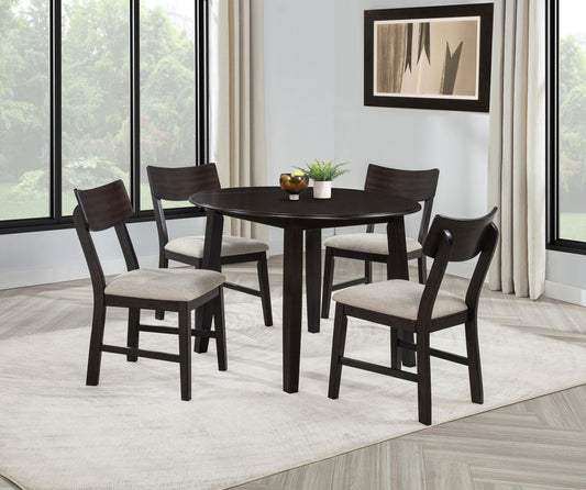 Catley Dining Set in Dark Coffee - Coaster Furniture