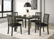 Parkwood 5-Piece Dining Set - Charcoal