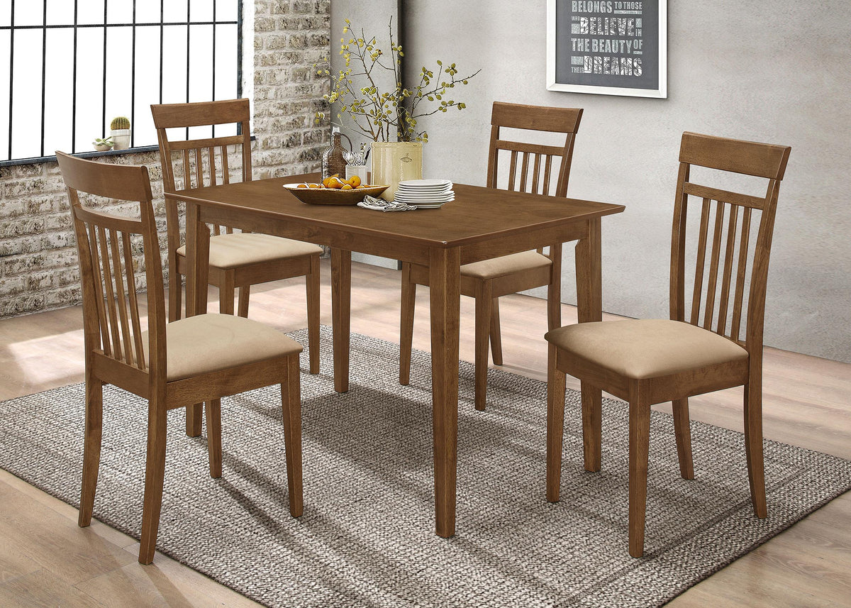 Robles 5-Piece Dining Set in Chestnut - Coaster Furniture
