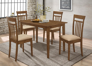 Robles 5-Piece Dining Set in Chestnut - Coaster Furniture