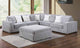 3823-5B Light Grey Modular 5pc Secional Living Room Set