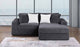 3826-2E Charcoal Modular 2pc Secional Living Room Set