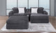 3826-3E Charcoal Modular 3pc Secional Living Room Set