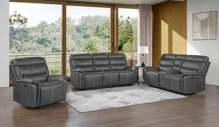 7414 Charcoal Power Living Room Set