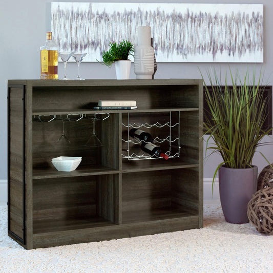 Joe Home Bar in Aged Oak - Coaster Furniture